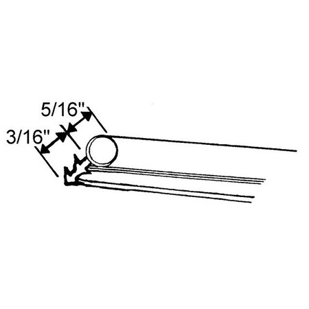 Strybuc 100ft Tan Weatherstrip 900-10041